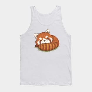 Red panda sleeping Tank Top